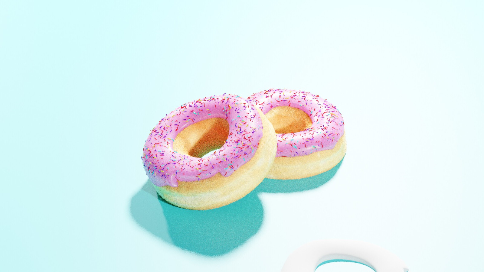 Studio-lit donut product render